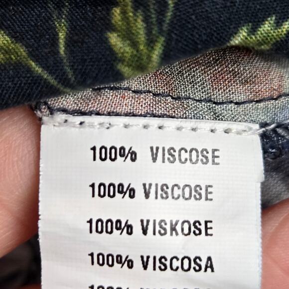 Blank London Anthropologie Blouse Top Black Floral Embroidered Whimsygoth Boho - Picture 5 of 8